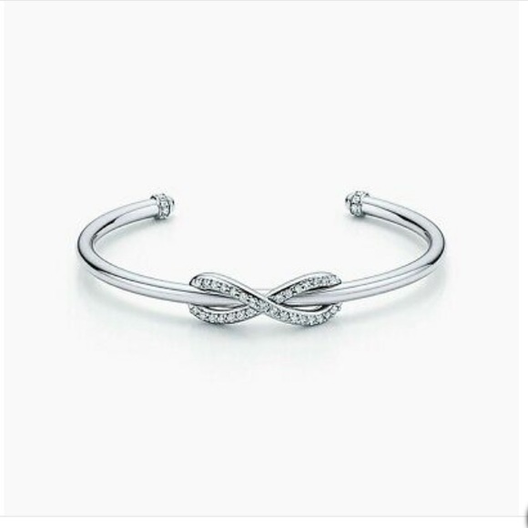 Tiffany & Co. diamond Infinity Cuff bracelet - Picture 1 of 9